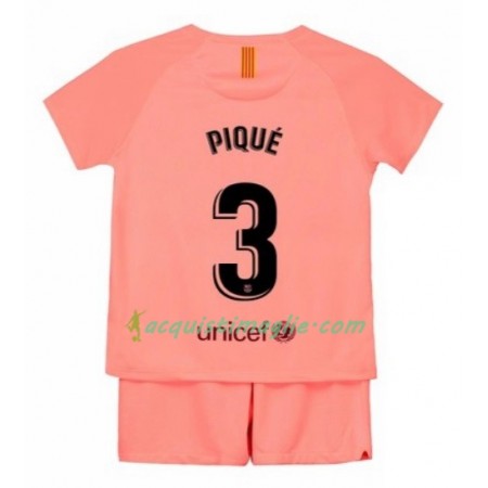 Divisa di Calcio Barcellona Pique 3 Bambino Terza 2018/2019